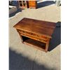 Image 10 : ANTIQUE WOOD SIDE TABLE OR NIGHTSTAND