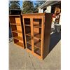 Image 2 : DISPLAY AND STORAGE CABINET AND 4-SHELF BOOKCASE