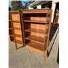 Image 4 : DISPLAY AND STORAGE CABINET AND 4-SHELF BOOKCASE