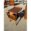 Image 11 : VINTAGE MID-CENTURY WOODEN CHEST OF DRAWERS AND SIDE TABLE