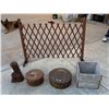 Image 1 : WOOD STATUE, BOXES, AND DIVIDER