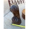 Image 5 : WOOD STATUE, BOXES, AND DIVIDER