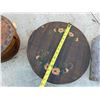 Image 9 : WOOD STATUE, BOXES, AND DIVIDER