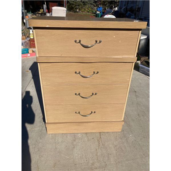 MID-CENTURY MODERN BLONDE VERTICAL HIGHBOY