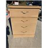 Image 1 : MID-CENTURY MODERN BLONDE VERTICAL HIGHBOY