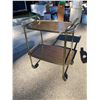 Image 1 : VINTAGE COSCO TWO-TIER ROLLING BAR / UTILITY CART
