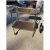 Image 3 : VINTAGE COSCO TWO-TIER ROLLING BAR / UTILITY CART