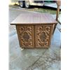 Image 14 : VINTAGE MID-CENTURY WOODEN END TABLE CABINET AND A VINTAGE MID-CENTURY MODERN WOODEN DINING CHAIR