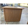 Image 19 : VINTAGE MID-CENTURY WOODEN END TABLE CABINET AND A VINTAGE MID-CENTURY MODERN WOODEN DINING CHAIR