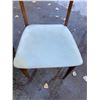 Image 3 : VINTAGE MID-CENTURY WOODEN END TABLE CABINET AND A VINTAGE MID-CENTURY MODERN WOODEN DINING CHAIR
