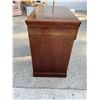 Image 9 : VINTAGE SEARS KENMORE ELECTRIC SEWING MACHINE HOUSED INSIDE A WOODEN DROP-LEAF CABINET DESK