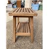 Image 13 : WOOD FILE CABINET AND STOOL