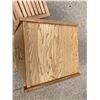 Image 3 : WOOD FILE CABINET AND STOOL