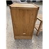 Image 5 : WOOD FILE CABINET AND STOOL