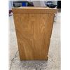 Image 6 : WOOD FILE CABINET AND STOOL