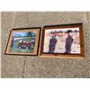 Image 1 : FRAMED VINTAGE FARMING ART PIECES