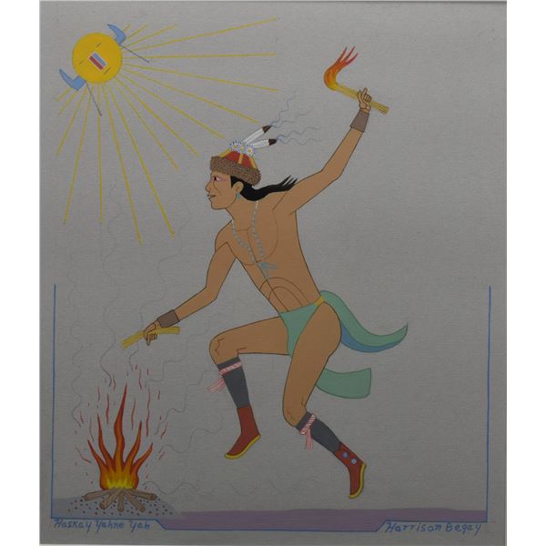 NAVAJO PAINTING (HARRISON BEGAY)