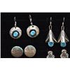 Image 4 : SIX PAIR OF NAVAJO EARRINGS