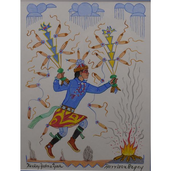 NAVAJO PAINTING (HARRISON BEGAY)