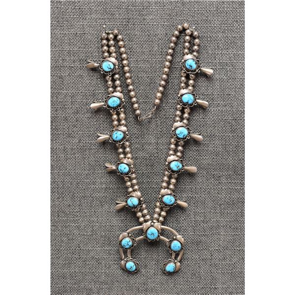 NAVAJO SQUASH BLOSSOM NECKLACE