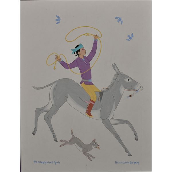 NAVAJO PAINTING (HARRISON BEGAY)