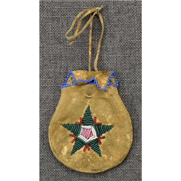 PLAINS BEADED POUCH