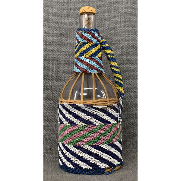 PAIUTE BEADED BOTTLE