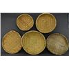Image 1 : FIVE HOPI SIFTER BASKETS