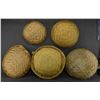 Image 7 : FIVE HOPI SIFTER BASKETS