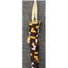 Image 9 : PLAINS INDIAN QUILLED AWL CASE AND BONE AWL