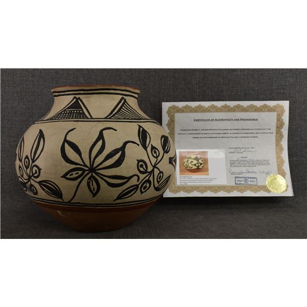 SAN ILDEFONSO POLYCHROME POTTERY JAR (EX. BETHANY COLLEGE)