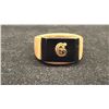 Image 1 : APPROX 10K MENS SIGNET RINGS SET WITH ONYX (14.5X10, 7.1G)