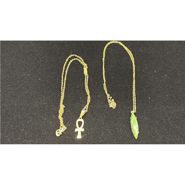 APPROX 10K CHAIN (16") WITH APPROX 10K PENDANT & APPROX 10K CHAIN (16") WITH APPROX 10K PENDANT SET