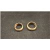 Image 2 : TWO APPROX 10K WEDDING RINGS (12.2G)