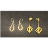 Image 2 : PAIR APPROX 10K EARRINGS, PAIR APPROX 14K EARRINGS (8.4G)