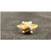 Image 1 : APPROX 10K LADIES RING SET WITH TIGERS EYE (2.2G)