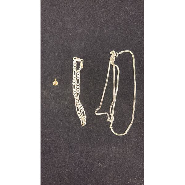 MISC JEWELRY (0.4G GOLD & 21G SILVER CONTENT)