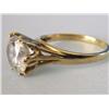 Image 2 : 14k Gold Ring W/Large CZ Stone