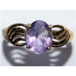 AAA  Amethyst Vintage Oval Hand Made Ladies Ring