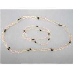 Pearl & Jade Necklace & Bracelet
