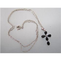 Sapphire Pendant & Chain