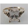 Image 1 : 14k Gold Ring W/Large CZ