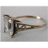 Image 3 : 14k Gold Ring W/Large CZ