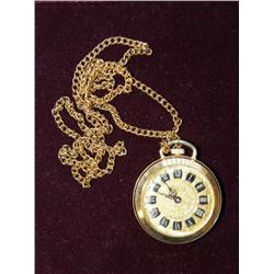 Lucerne Roman Dial Ladies Necklace Watch