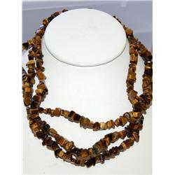 3 Strands of Tiger Eye Hand Craft You Self