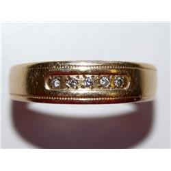 5 Diamond Hand Made Wedding Band