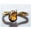 Image 1 : AAA Citrine & Diamond Hand Made Ladies Ring