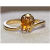 Image 2 : AAA Citrine & Diamond Hand Made Ladies Ring