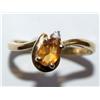 Image 3 : AAA Citrine & Diamond Hand Made Ladies Ring