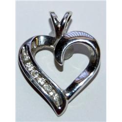 Diamonds Heart Design Ladies Pendant